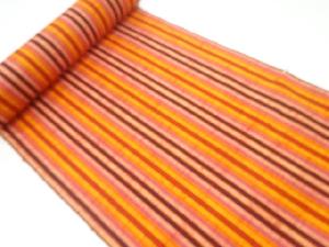 アンティーク　縞模様織出し着尺反物